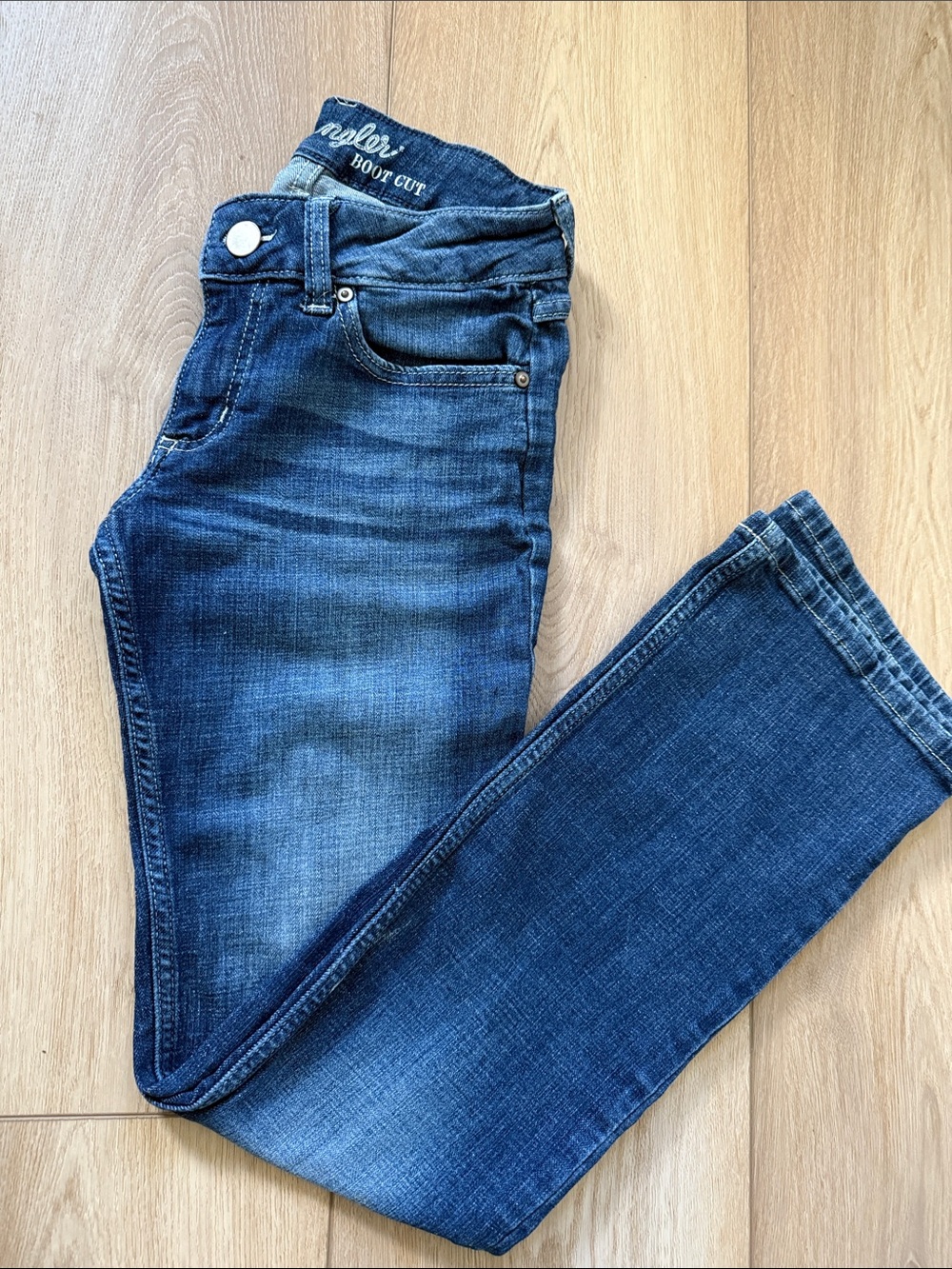 Wrangler Dark Blue Bootcut Jeans Size 1x32